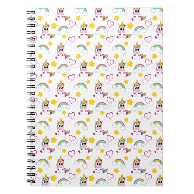 Cuaderno Unicorn pattern (Frente)
