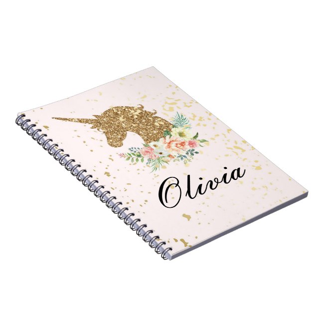 CUADERNO UNICORN PINK+GOLD (Lado Derecho)