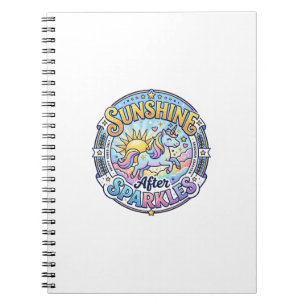 Cuaderno Unicorn Sunshine After Sparkles POD Listo Mercado