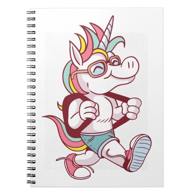 Cuaderno Unicorn Va A La Escuela (Frente)