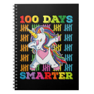 Cuaderno Unicornio 100 Días Más Inteligente 100º Día de Esc