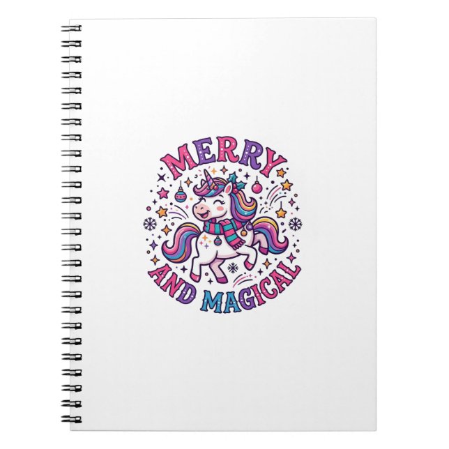 Cuaderno Unicornio Alegre y Mágico (Frente)