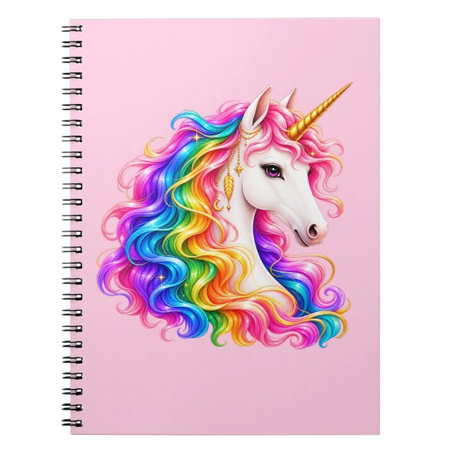 Cuaderno Unicornio Arcoíris (Frente)
