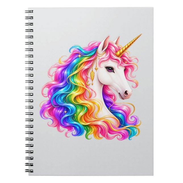 Cuaderno Unicornio Arcoíris (Frente)