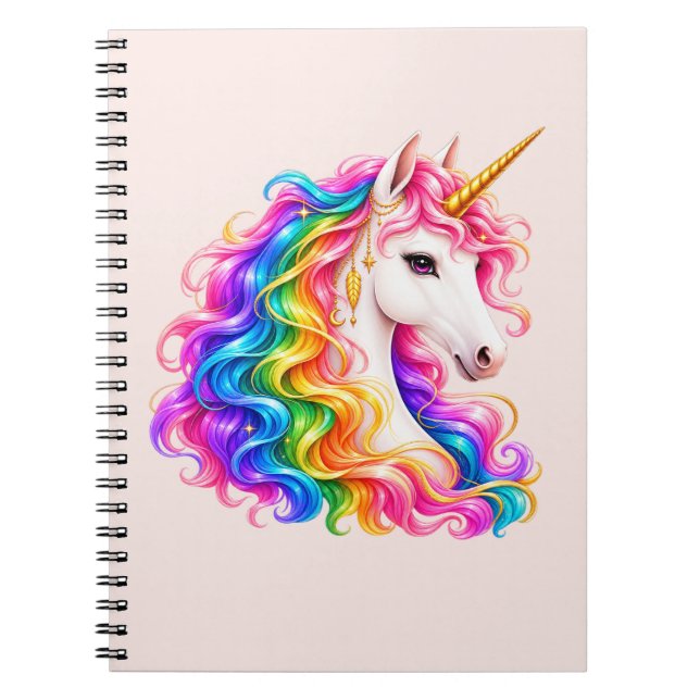 Cuaderno Unicornio Arcoíris (Frente)