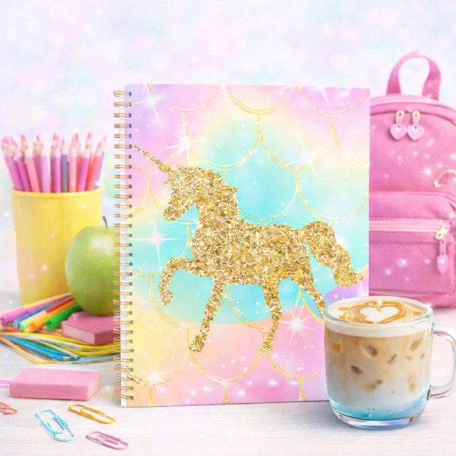 Cuaderno unicornio colores pastel (Subido por el creador)