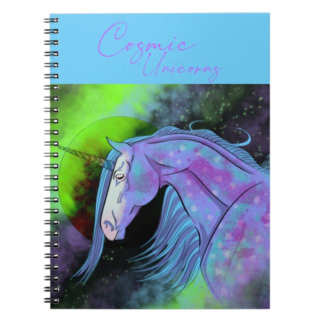Cuaderno Unicornio cósmico 6 (Frente)