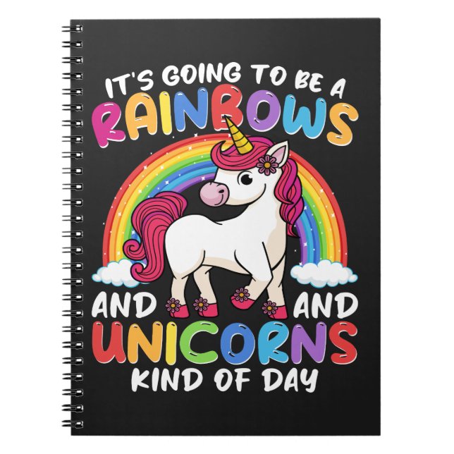 Cuaderno Unicornio Cute Impresionantes Arroganzas Y Unicorn (Frente)