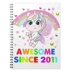 Cuaderno Unicornio de 11 años de edad