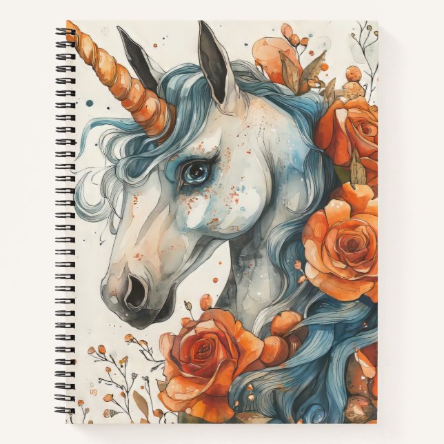 Cuaderno Unicornio de bonito (Anverso)