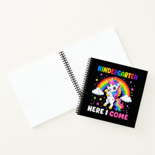 Cuaderno Unicornio de jardín de infantes aquí vengo De vuel