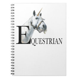 Cuaderno Unicornio de ojos laterales ecuestres