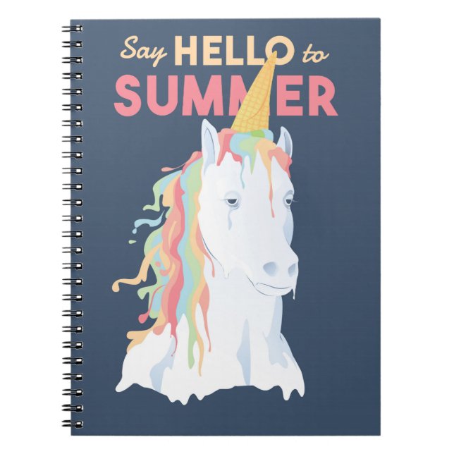 Cuaderno Unicornio de verano (Frente)