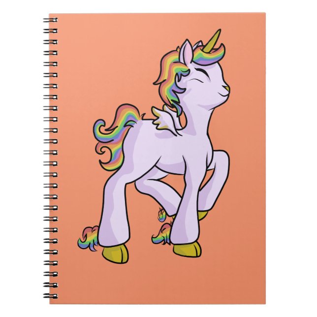 Cuaderno ¡Unicornio del arco iris! (Frente)