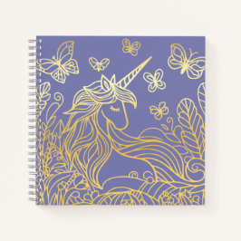 Cuaderno Unicornio en el Jardín