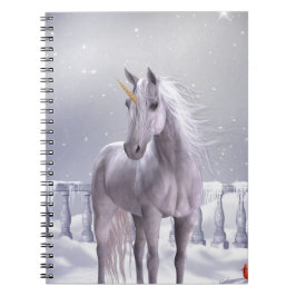 Cuaderno Unicornio en la Nieve