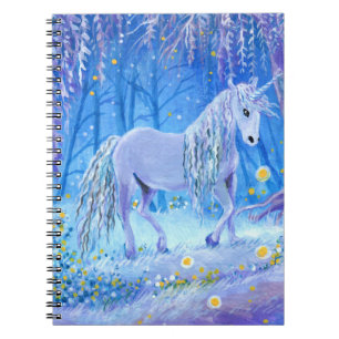 Cuaderno Unicornio en los bosques