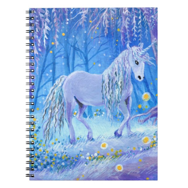 Cuaderno Unicornio en los bosques (Frente)