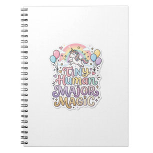 Cuaderno Unicornio Humano Pequeño Magia Mayor Vector Premiu