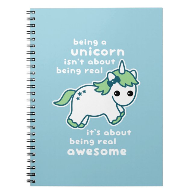 Cuaderno Unicornio impresionante (Frente)