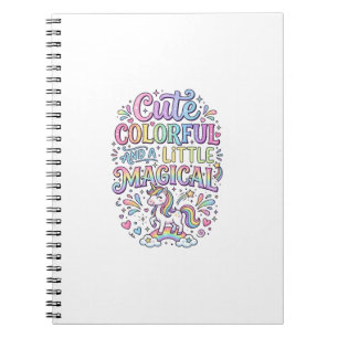 Cuaderno Unicornio Lindo Colorido y un Poco Mágico Original