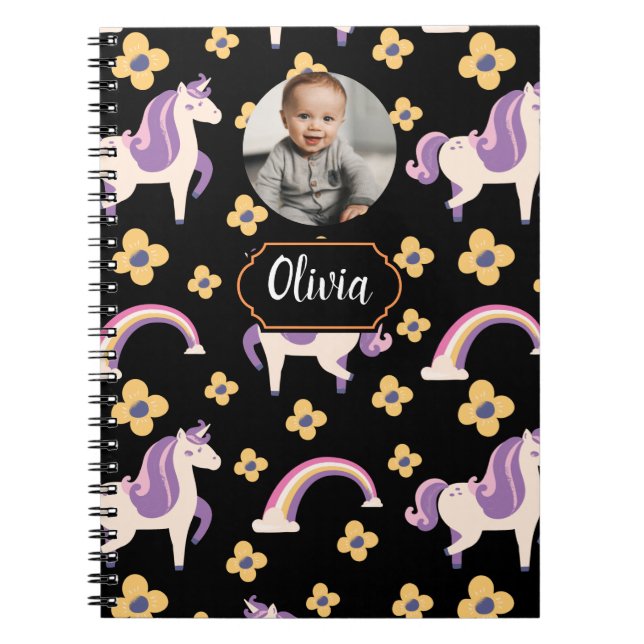 Cuaderno Unicornio Lindo  De Vuelta a la Escuela (Frente)