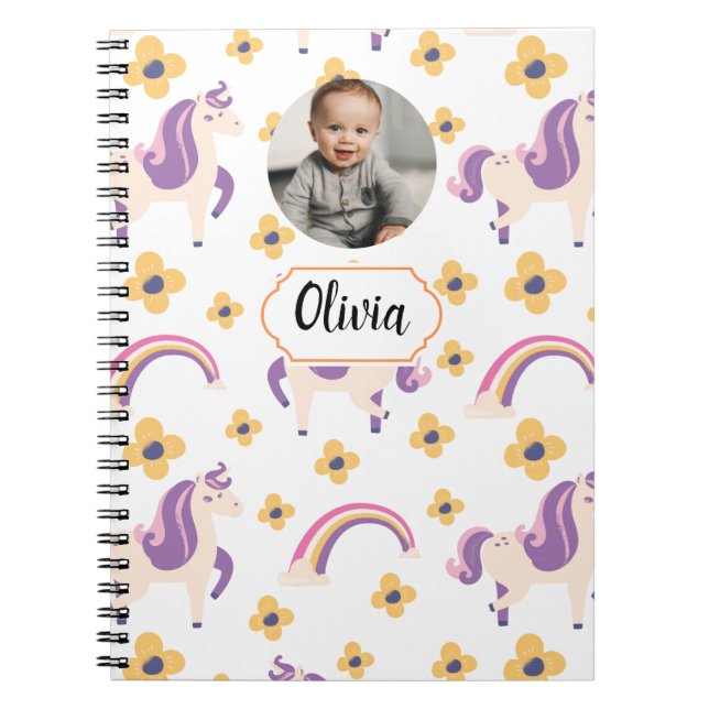 Cuaderno Unicornio Lindo  De Vuelta a la Escuela (Frente)