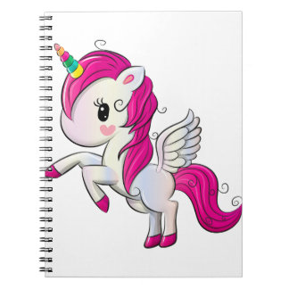 Cuaderno Unicornio lindo del arco iris