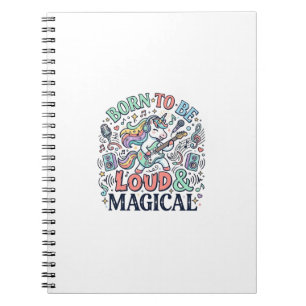 Cuaderno Unicornio Nacido para Ser Fuerte y Mágico Original