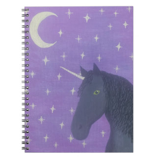 Cuaderno Unicornio negro