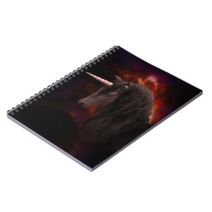 Cuaderno Unicornio negro