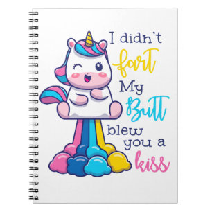 Cuaderno Unicornio, no te di un beso