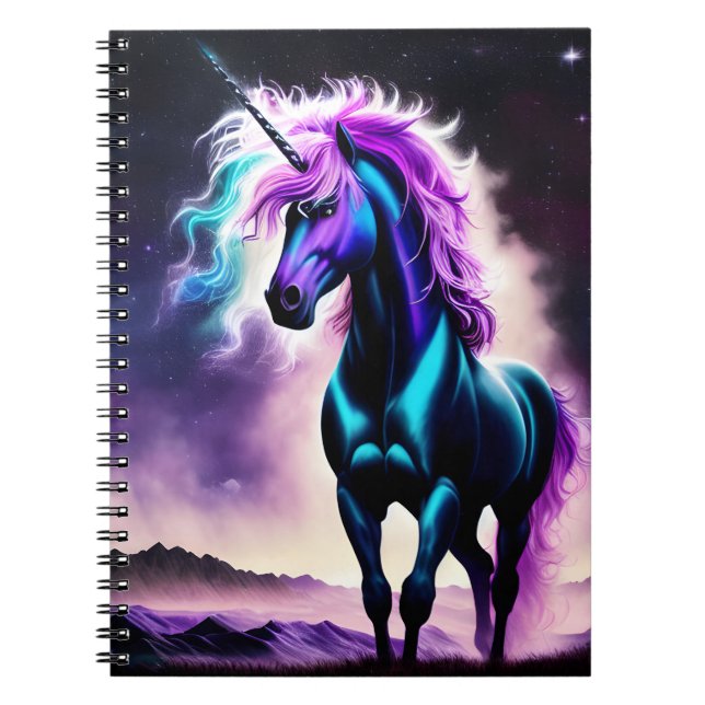Cuaderno Unicornio oscuro (Frente)