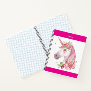 Cuaderno unicornio & personaliza tu nombre