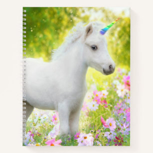 Cuaderno Unicornio Poni Blanco