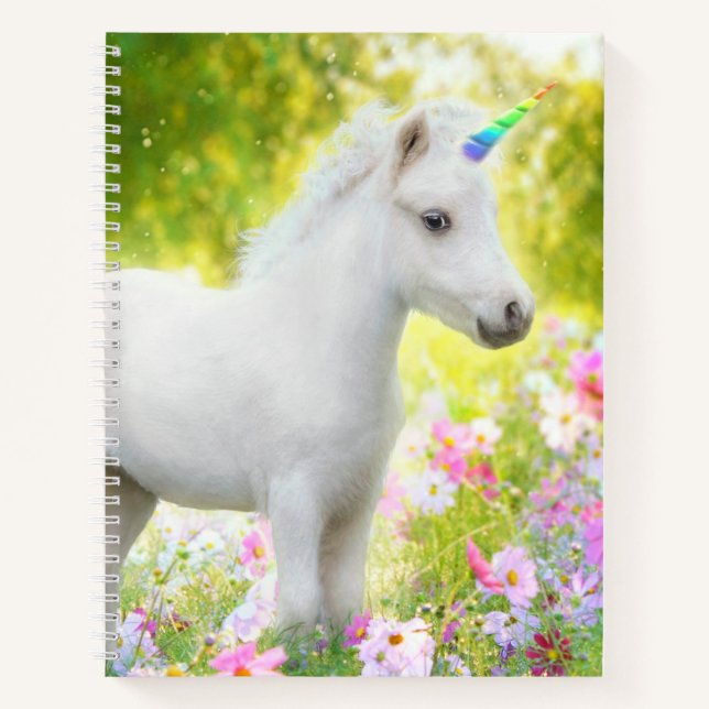 Cuaderno Unicornio Poni Blanco (Anverso)