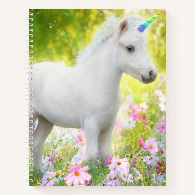 Cuaderno Unicornio Poni Blanco (Anverso)
