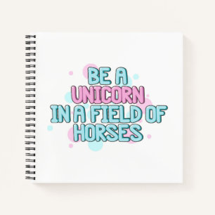 Cuaderno Unicornio Ser Un Unicornio En Un Campo De Caball