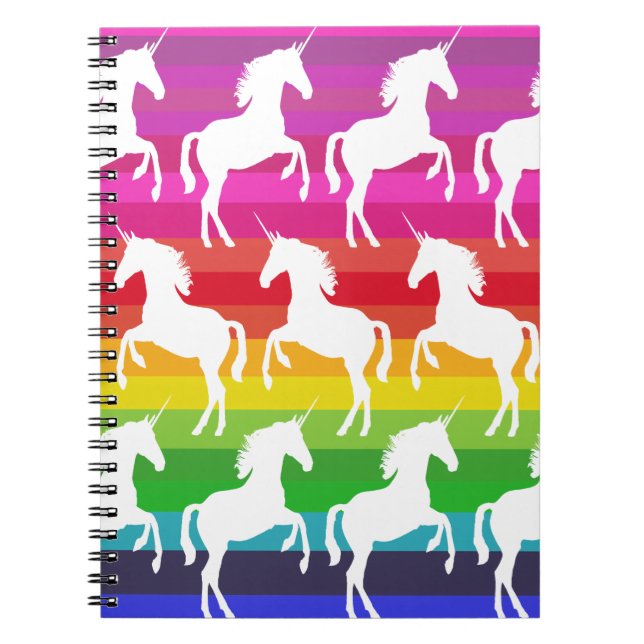 Cuaderno Unicornio y Arcoíris (Frente)