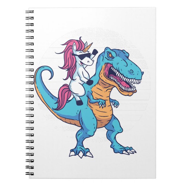 Cuaderno Unicornio y T-Rex (Frente)