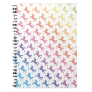 Cuaderno Unicornios del arco iris