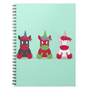 Cuaderno Unicornios enojados