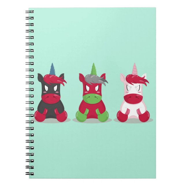 Cuaderno Unicornios enojados (Frente)