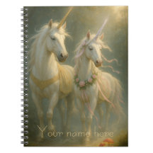 Unicornios majestuosos personalizados bosque amane