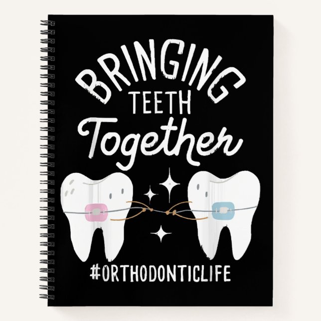 Cuaderno Uniendo Dientes - Ortodoncista  (Anverso)