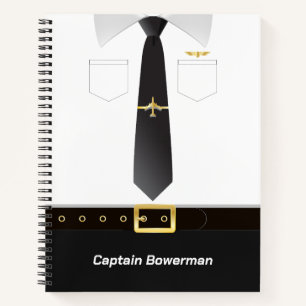 Cuaderno Uniforme de Piloto Personalizado