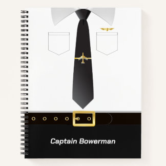 Cuaderno Uniforme de Piloto Personalizado