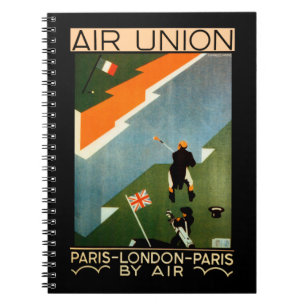 Cuaderno Unión Aérea ~ París-Londres-París por vía aérea