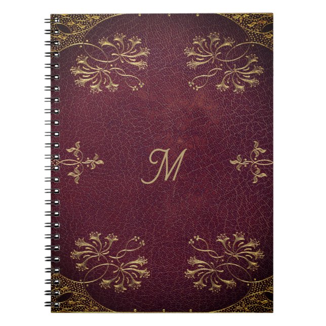 Cuaderno unión de libros antiguos - apariencia de cuero (Frente)