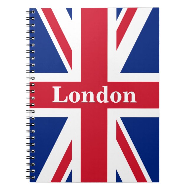 Cuaderno Union Jack London ~ Bandera británica (Frente)